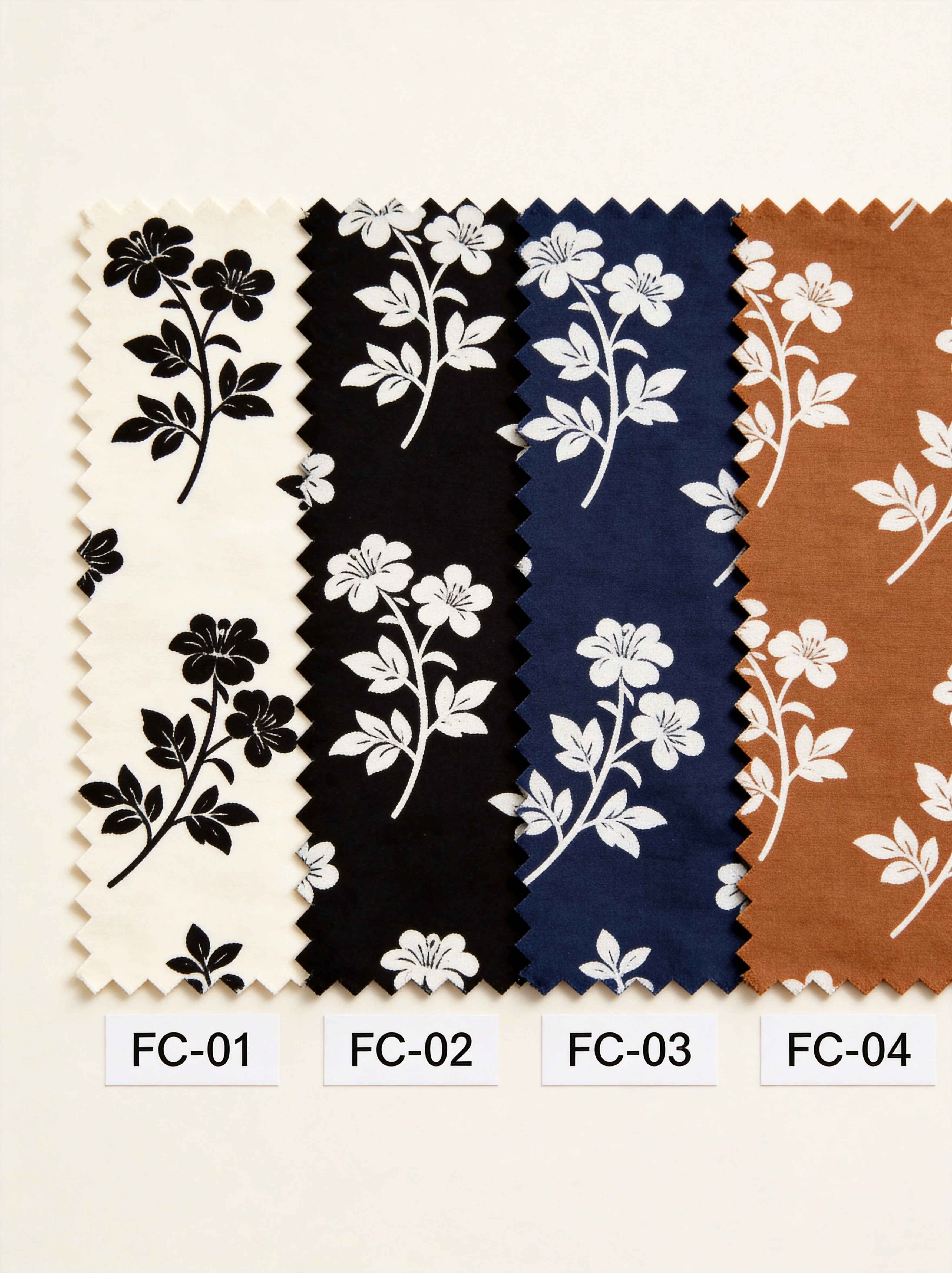 8135 print colorways card FC-01 to FC-04