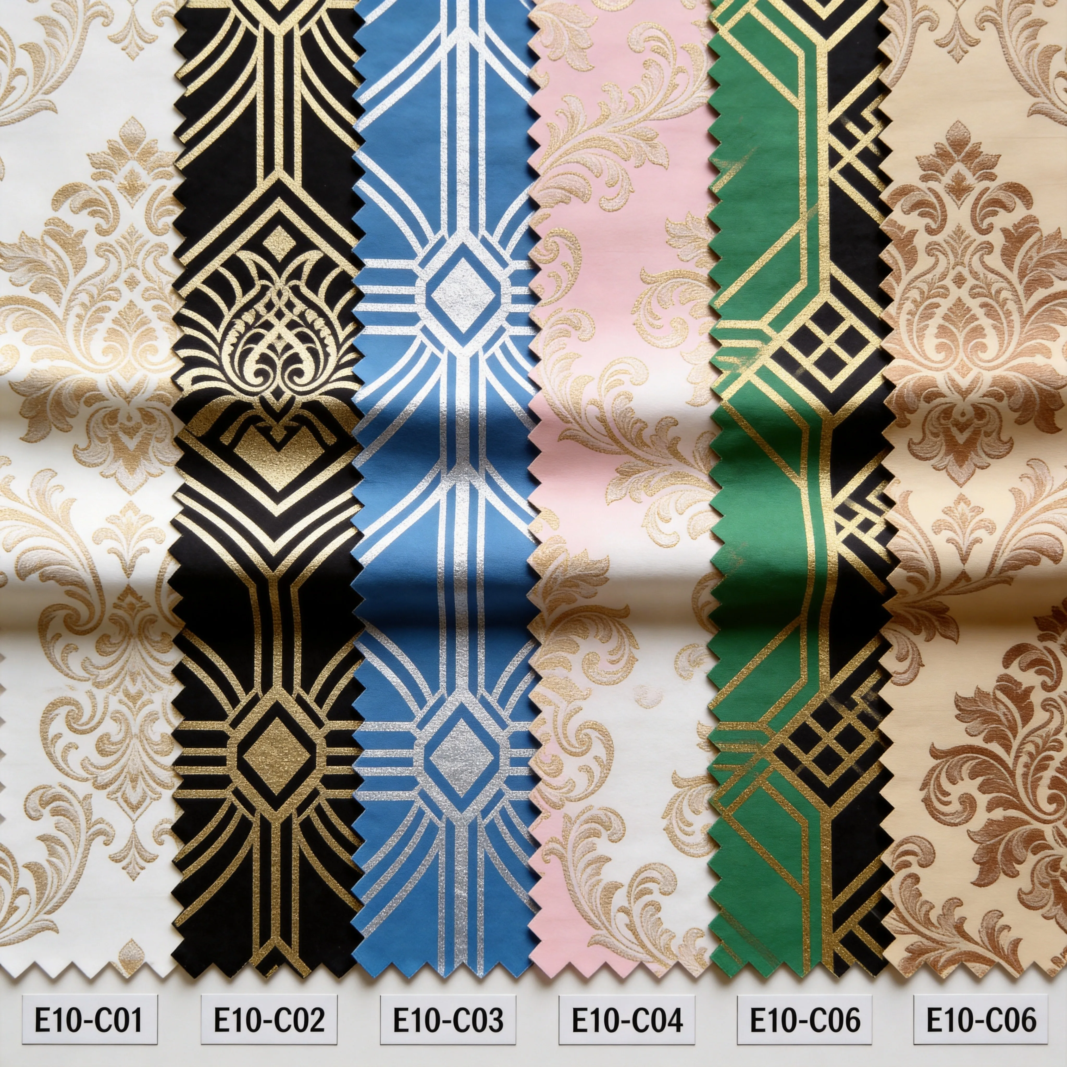 E10 Art Deco Geometric 6 colorways