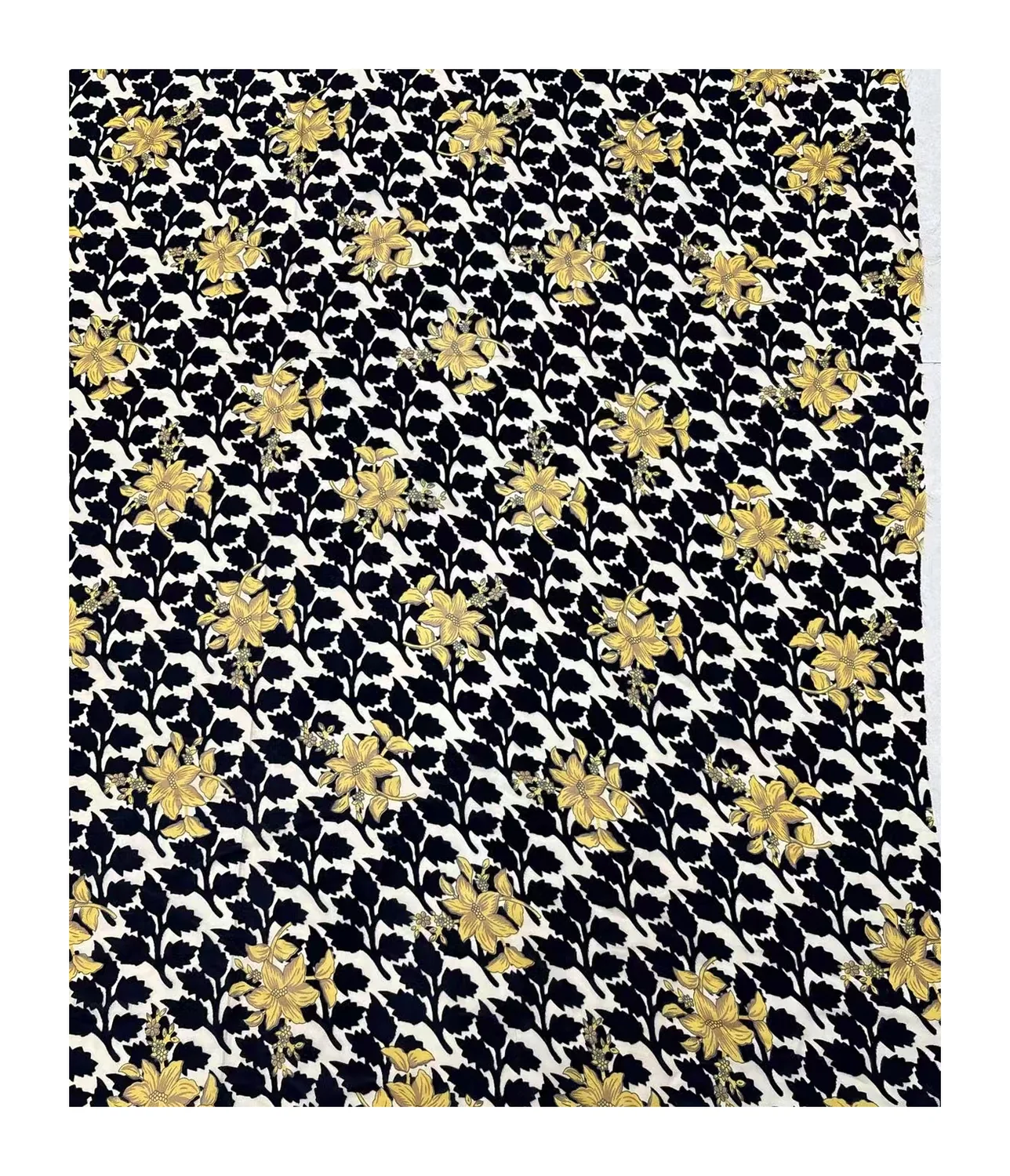 Dark Sprig on Yellow color 1