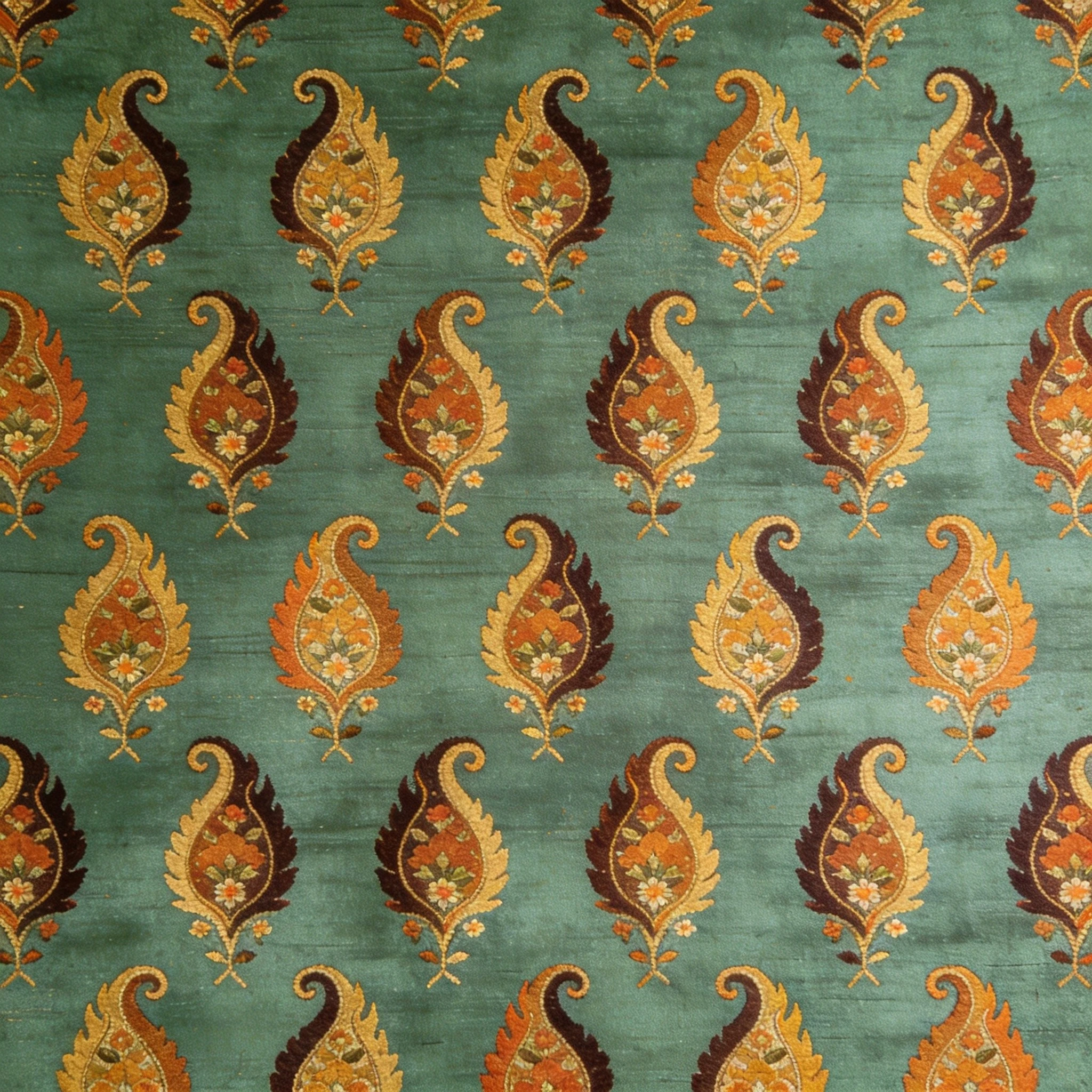 E13 Persian Boteh fabric