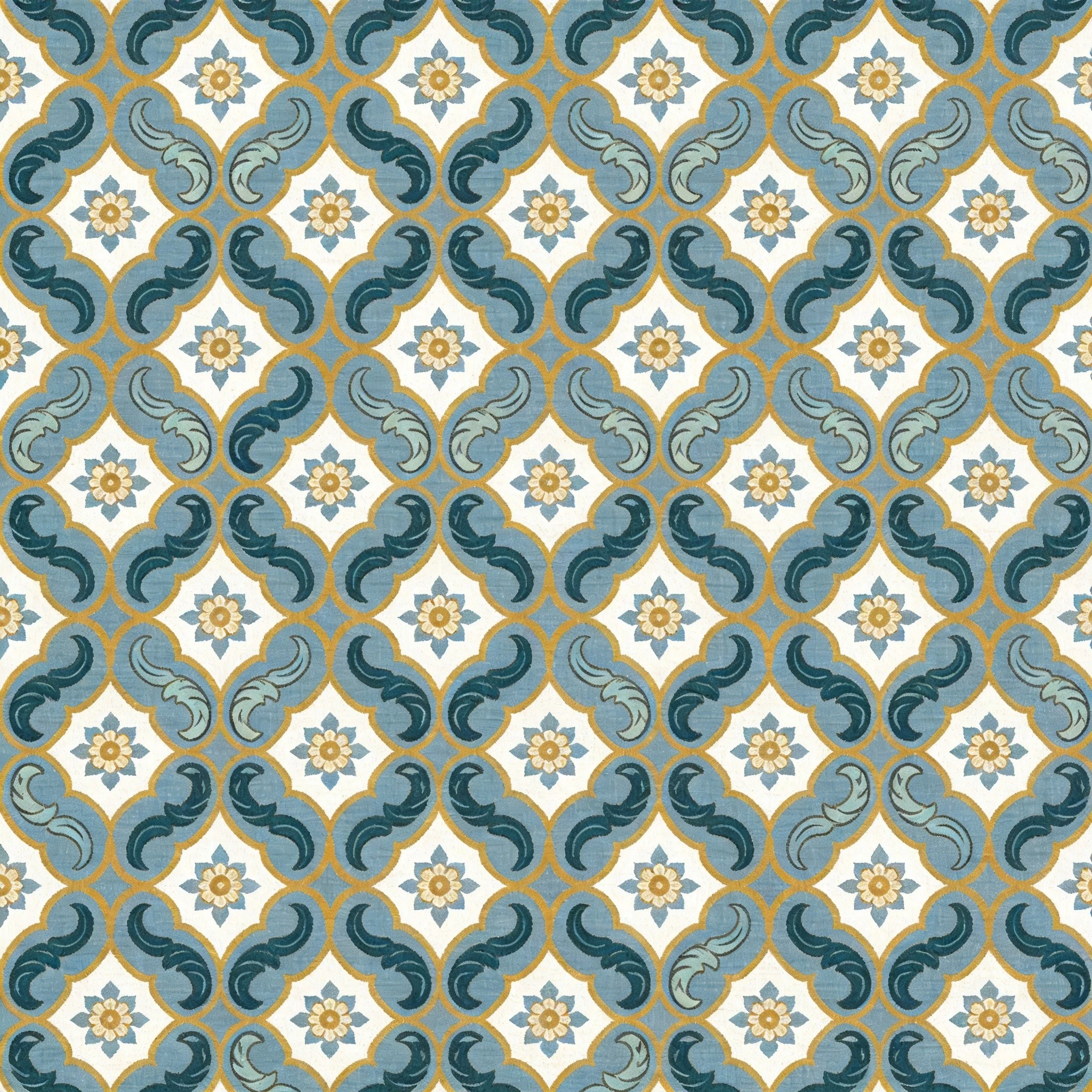 E15 Herati Mahi fabric