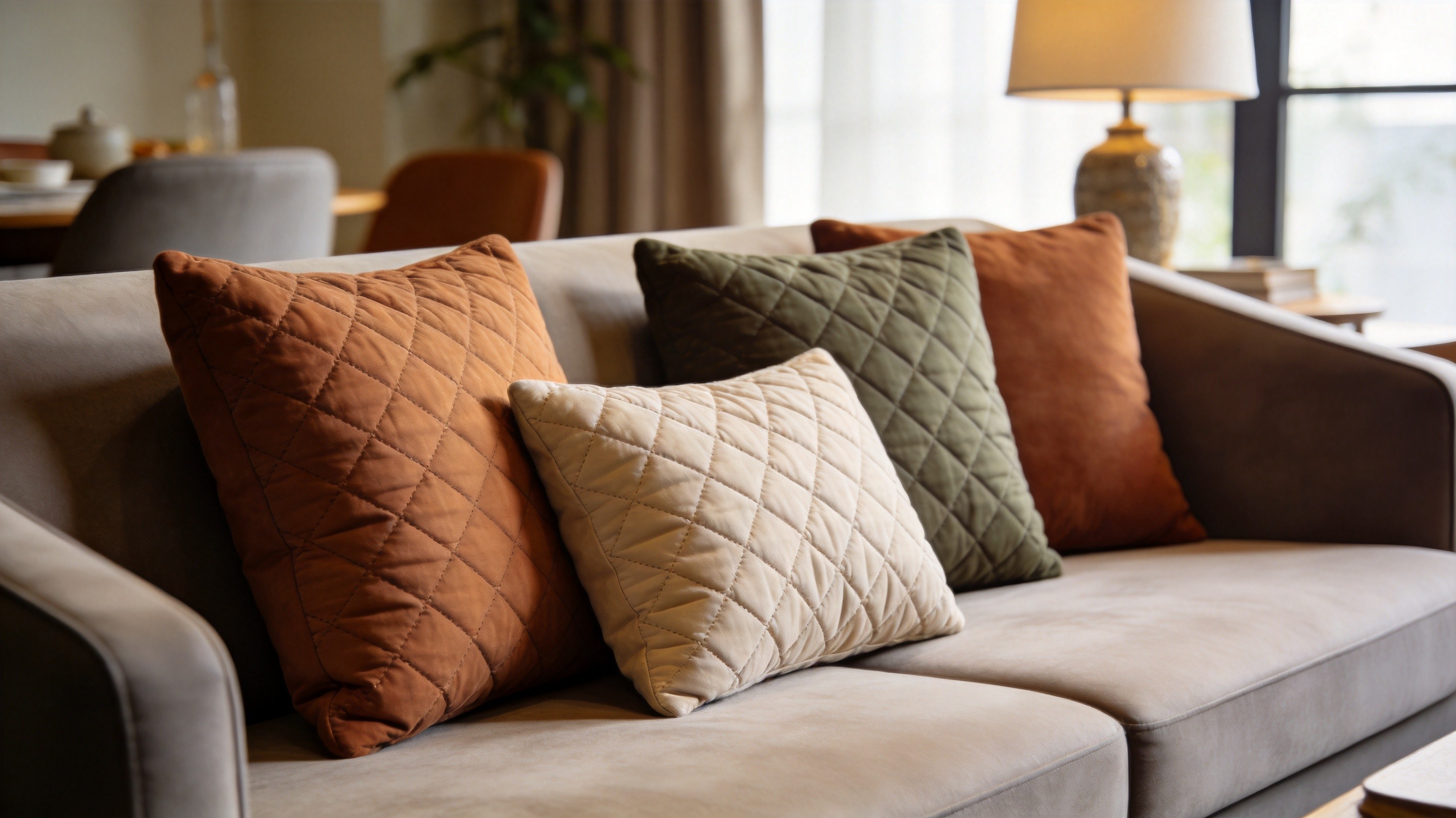 Fundas de almohada de algodón acolchado en diferentes patrones y colores