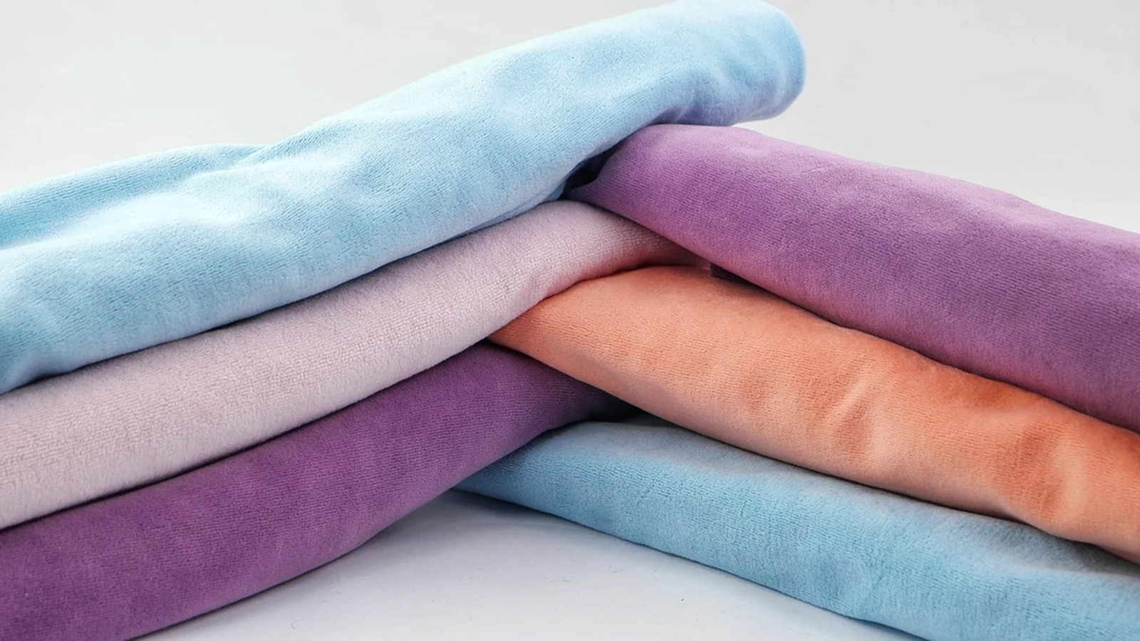 Soft pastel and bright colour rolls