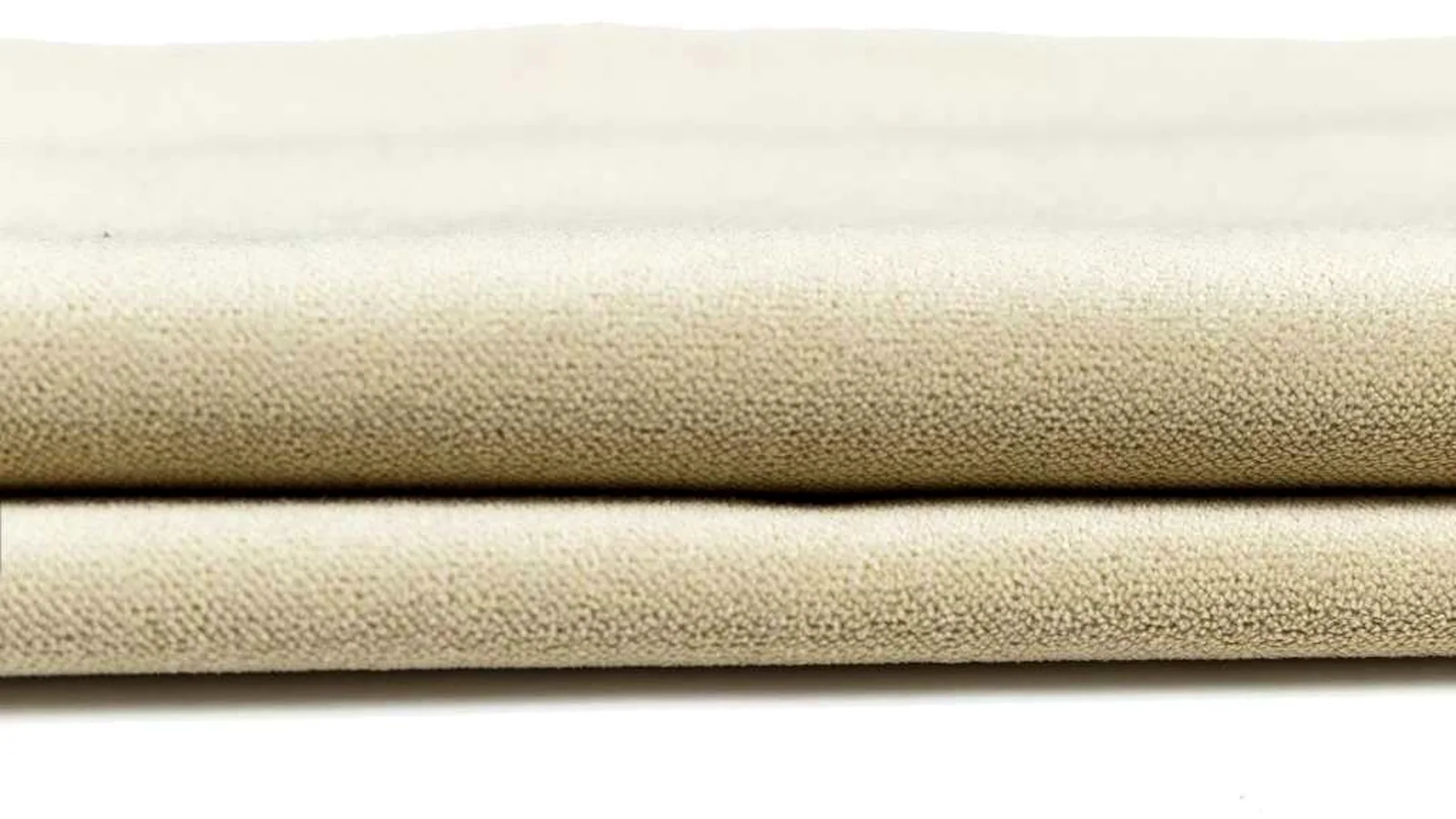 Ivory and champagne folded velvet
