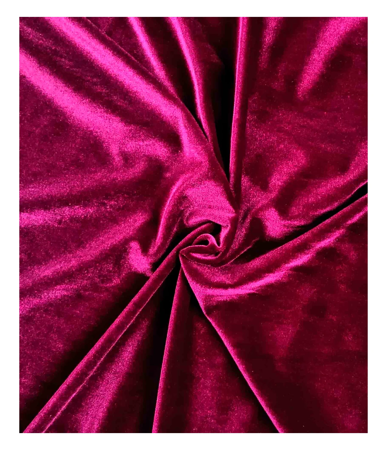 burgundy solid dyed viscose velvet fabric