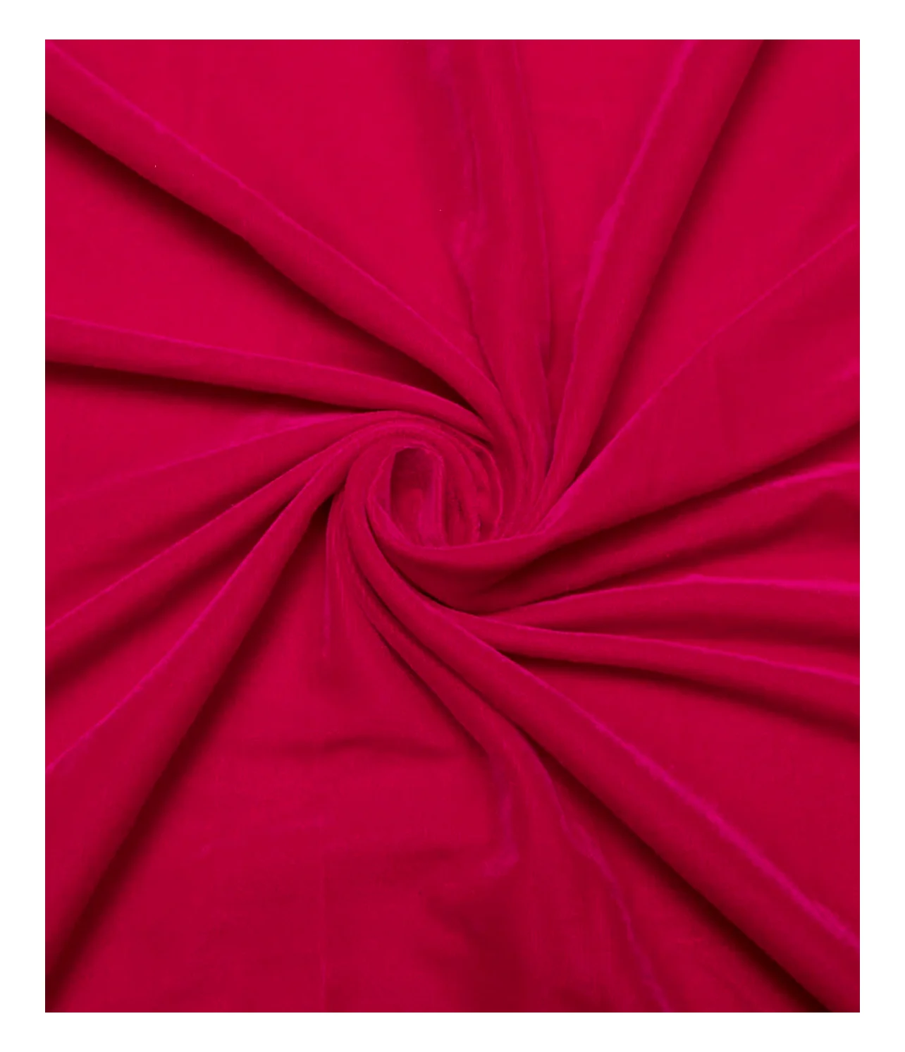 crimson solid dyed viscose velvet fabric