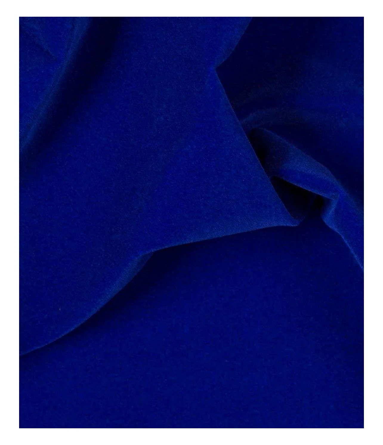 sapphire solid dyed viscose velvet fabric