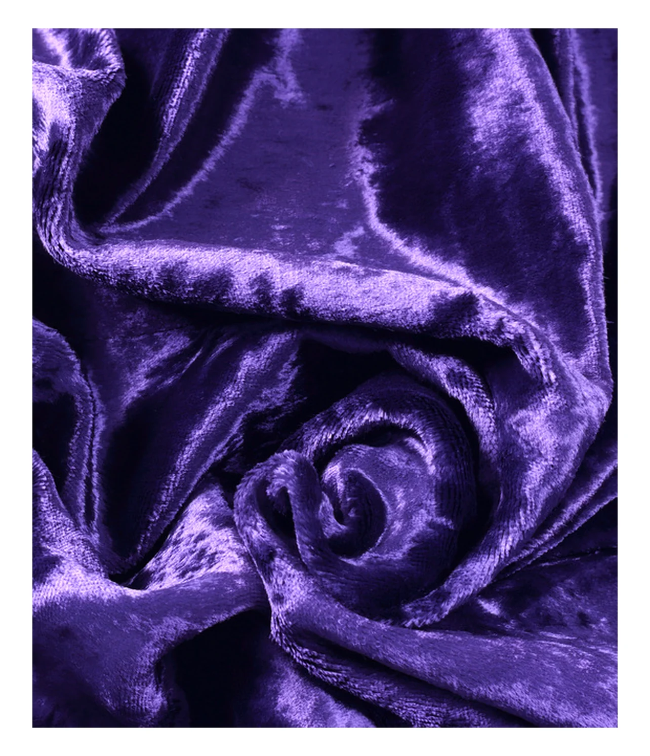 violet solid dyed viscose velvet fabric