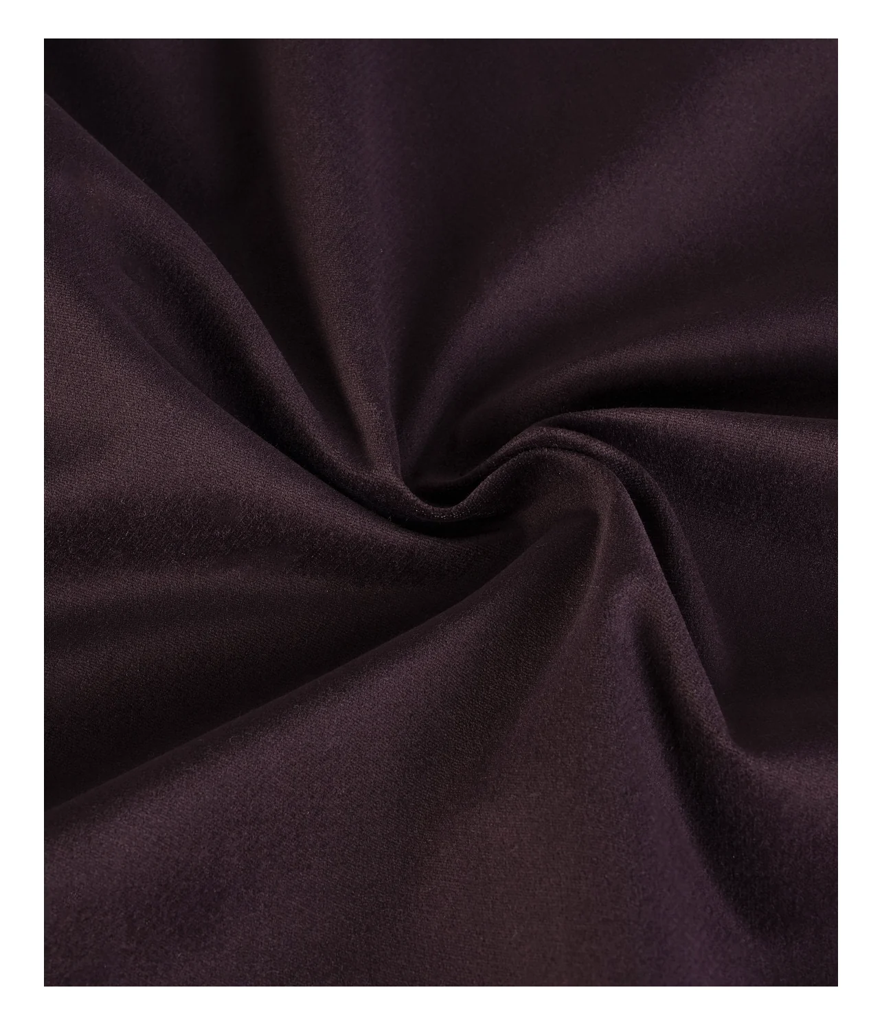 dark plum solid dyed viscose velvet fabric