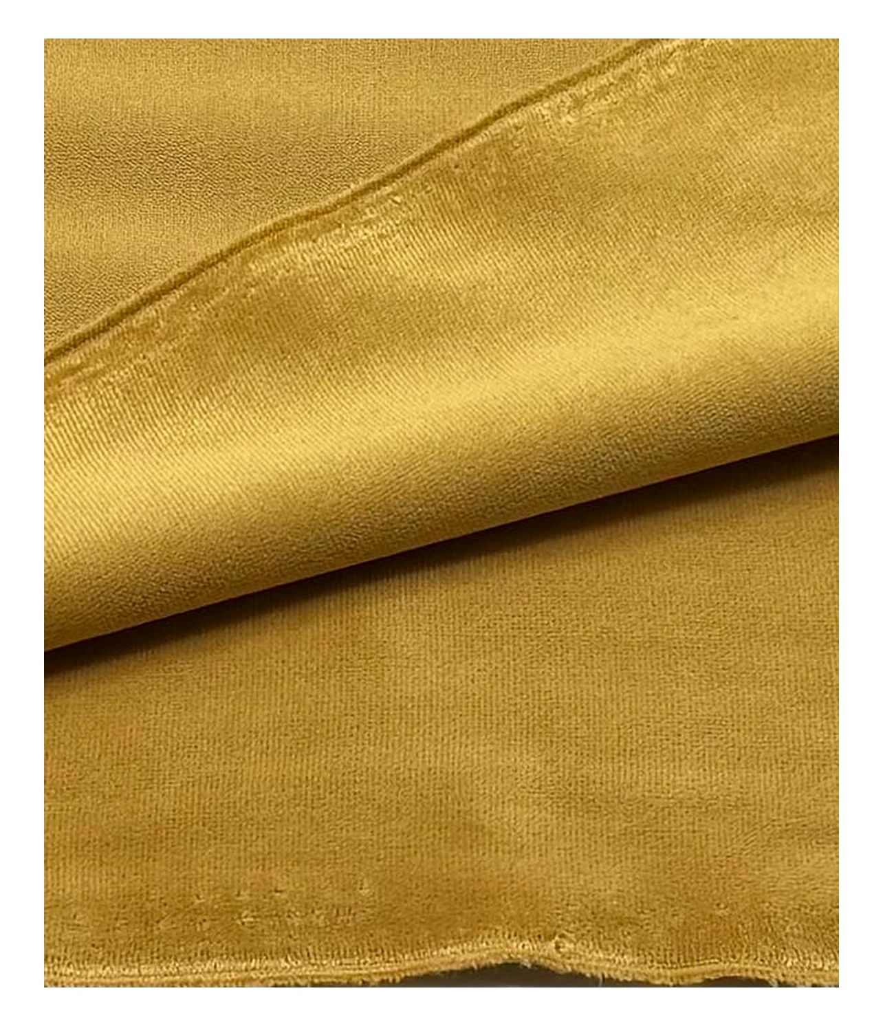 olive gold solid dyed viscose velvet fabric